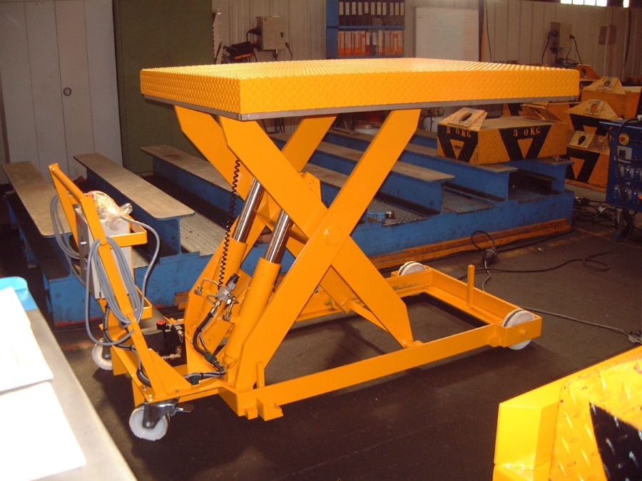 Table élévatrice électro hydraulique à simple ciseaux, mobile sur sol et déplacement manuel MSI agent d'usine ATLAS Lift Occitanie