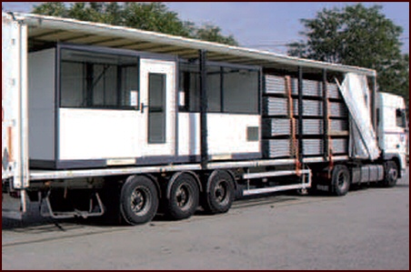 Cabine palettisable transportable par camion - MSI Toulouse France spécialiste de l'équipement d'atelier cabine palettisable cubistic transportée montée par camion