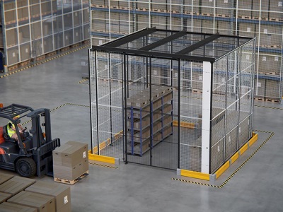 Cloisons x store pour stockage industriel sécurisé fournies par MSI