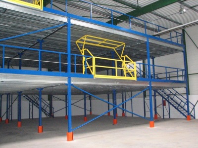 plate forme de stockage à 2 niveaux avec sas à palette et escalier - MSI Occitanie